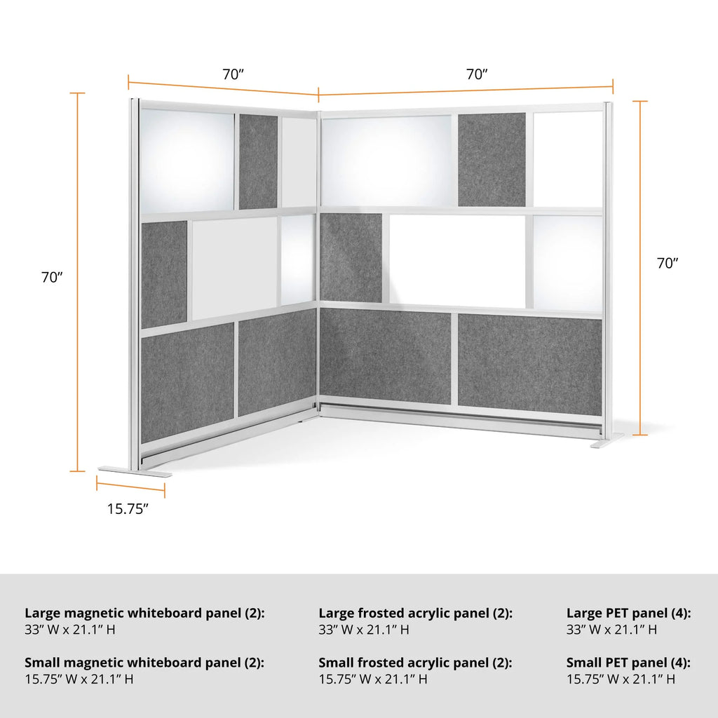 Modular Expandable Office Partition Wall System P465