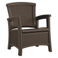 Brown Plastic Ergonomic Club Chair H4987