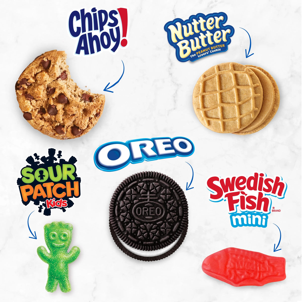Cookies and Candy Variety Pack, 40 Snack Packs U987