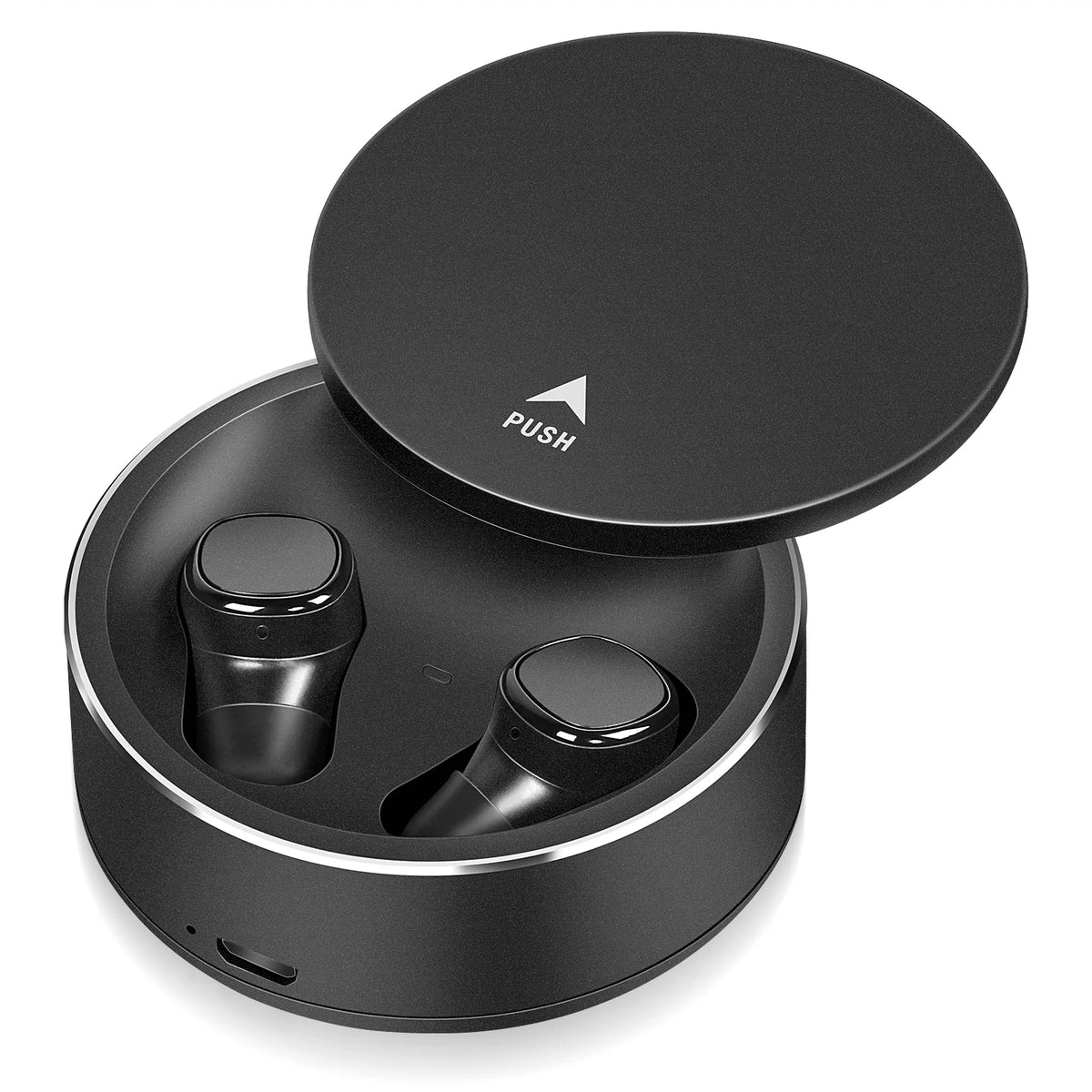 True Wireless Earbuds IPX5 Waterproof Touch Control with Mic - Black N51538