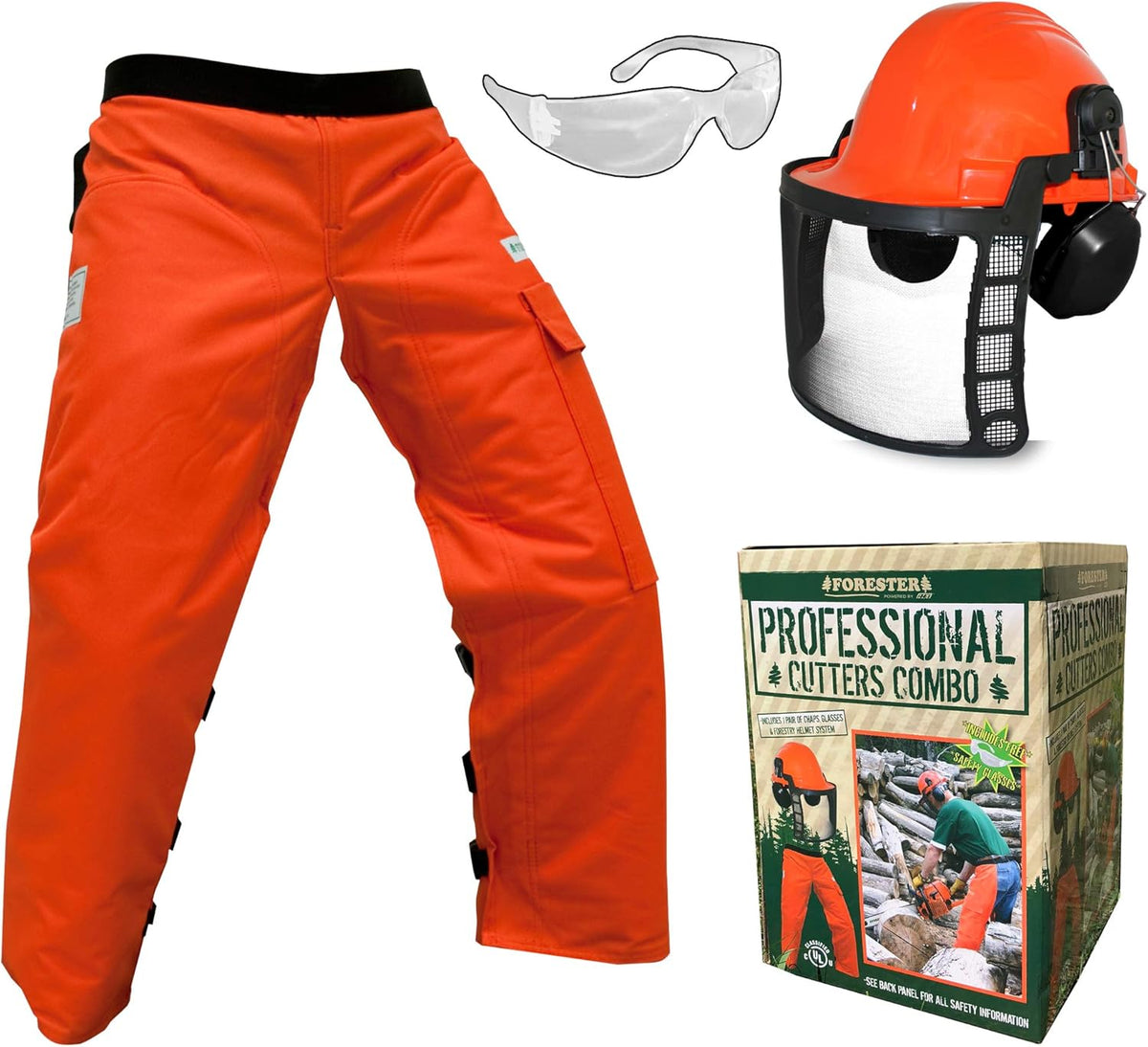 Arborist Forestry Professional Cutter's Combo Kit Chaps Helmet B2326