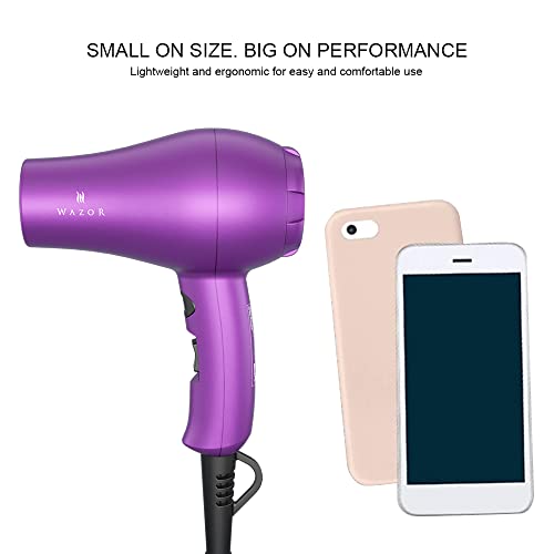 Compact 1000W Blow Dryer with Concentrator, Purple V398930