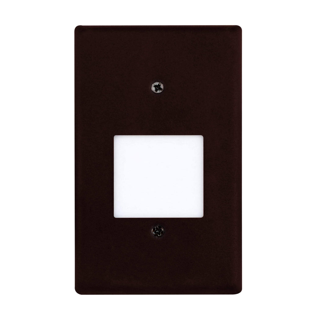 3 Pack White Angled Louver Step Light with Vertical/Horizontal Plate U8324
