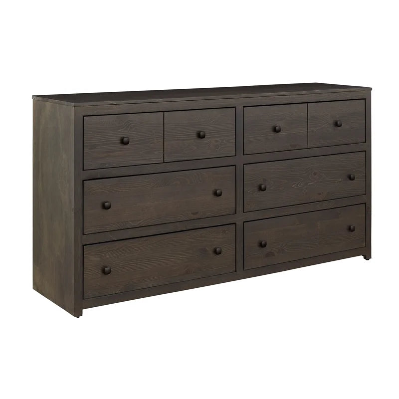 Stone Brown 6-Drawer Wood Dresser Q40285
