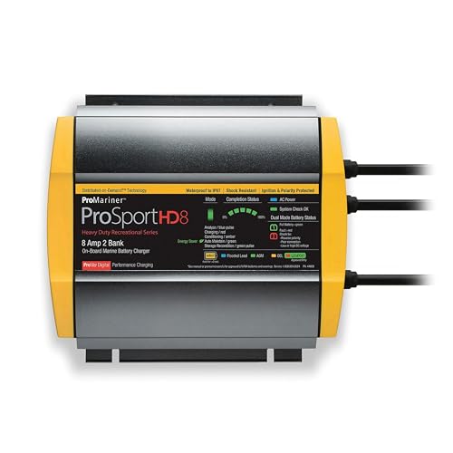 Waterproof Marine Battery Charger, 20 Amp, 3 Bank R559