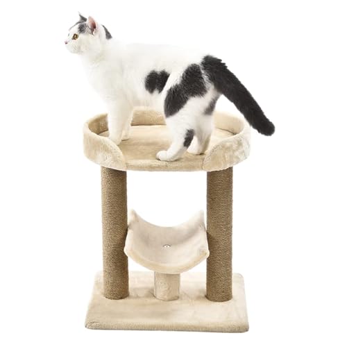 Cat Condo Tower with Hammock Bed and Scratching Post Y1711
