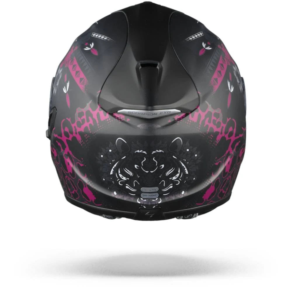 Matt Black Pink Motorcycle Helmet U874