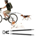 Rotating Dog Bike Leash for 2 Dogs Quick Release I23273