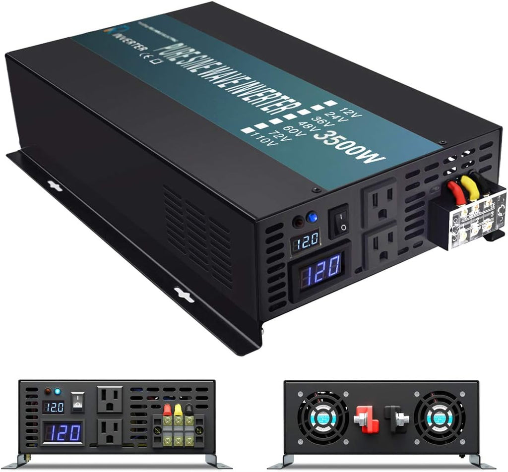 3500W 12V Black Power Inverter Q112741