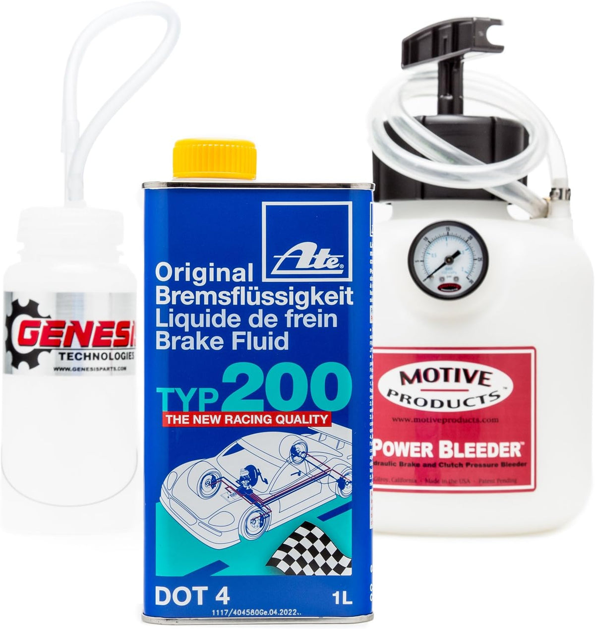 Brake Bleeding Kit with Brake Fluid Bundle Pack of 2 V762828