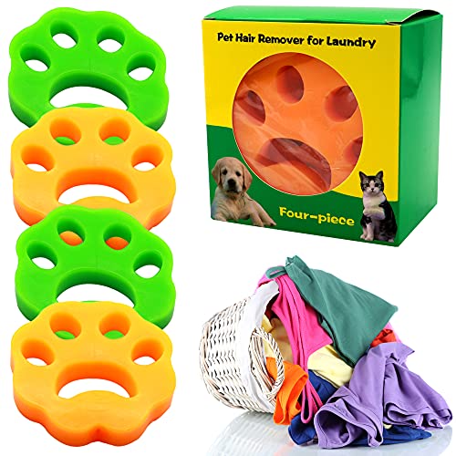 4 Pack Reusable Pet Hair Remover for Laundry E1276
