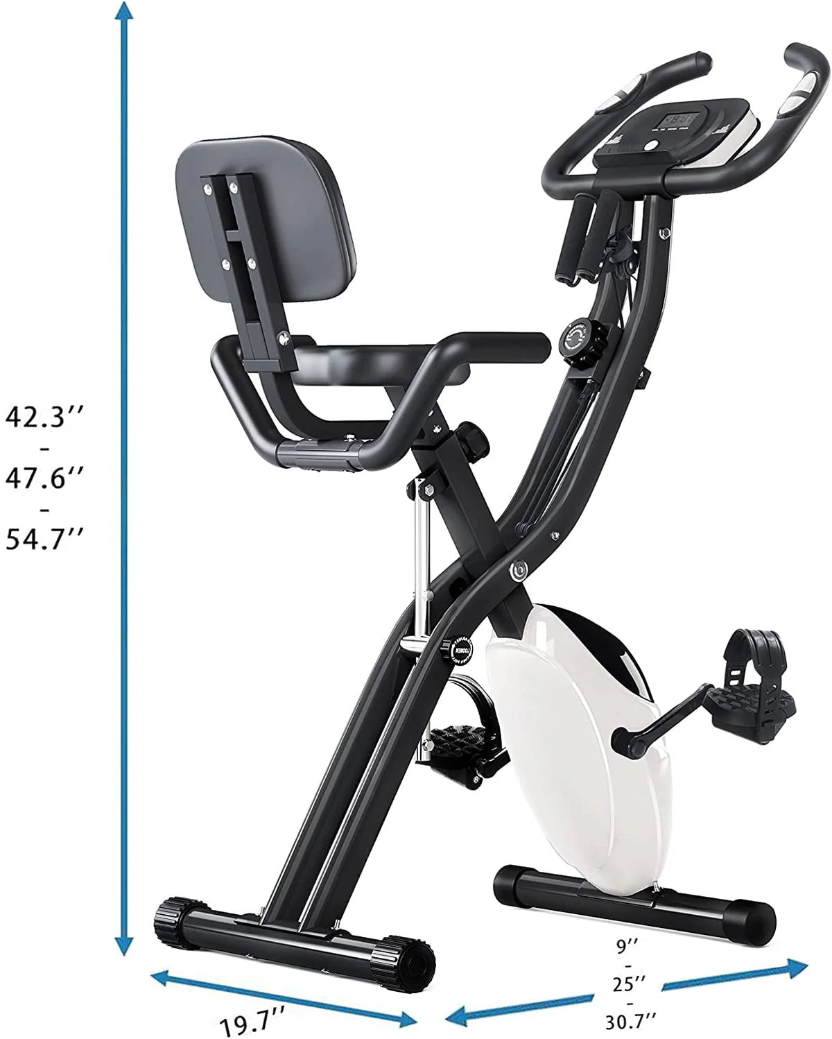 Folding 3-in-1 Recumbent Exercise Bike W630084