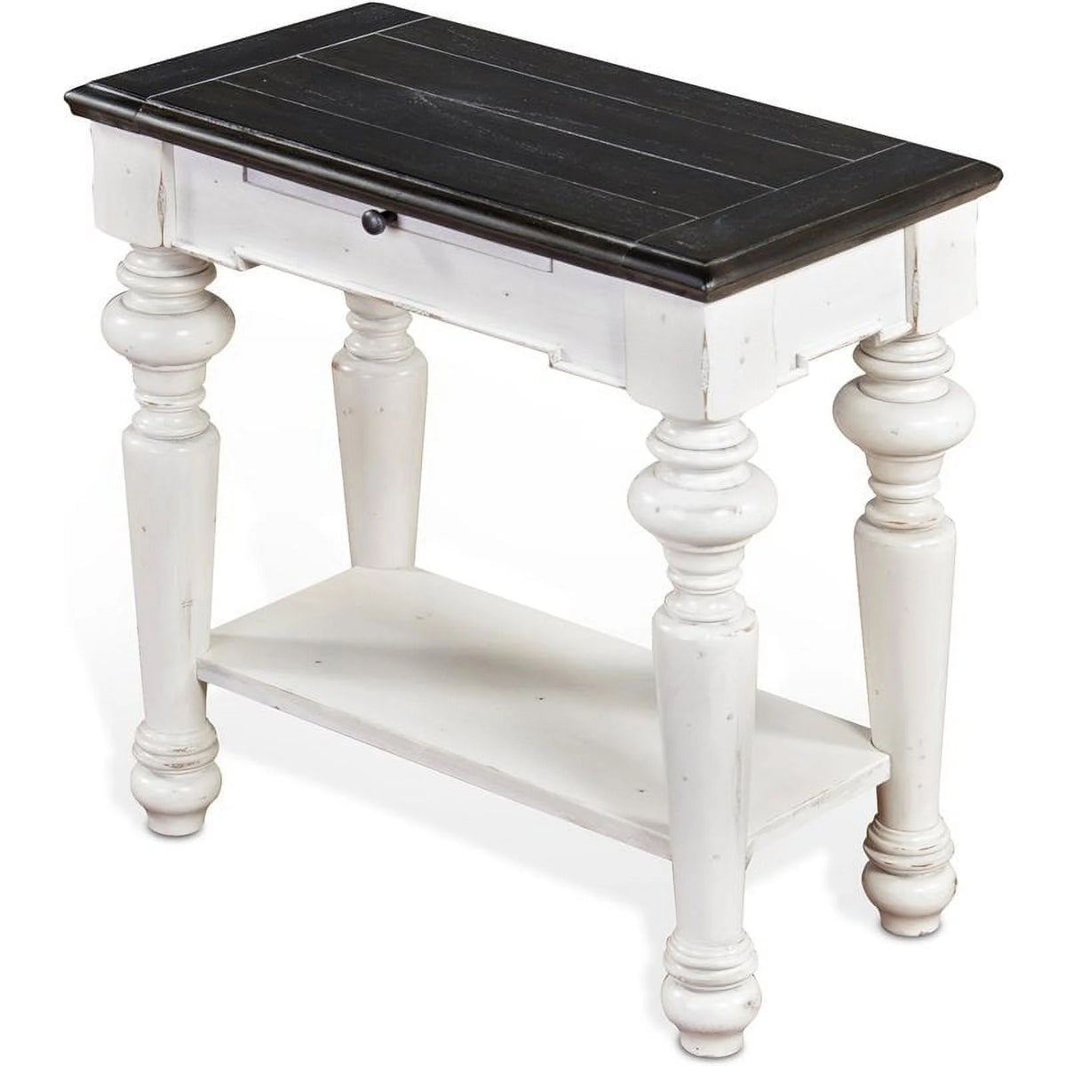 24" Wood Chair Side Table Set of 2 Q5059