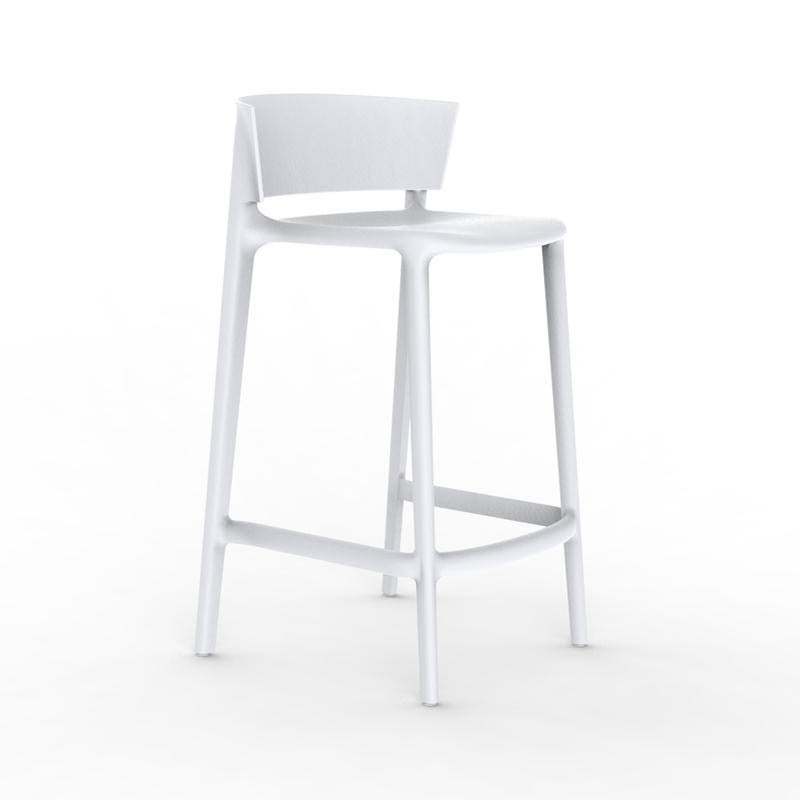 White Patio Bar Stool A5492