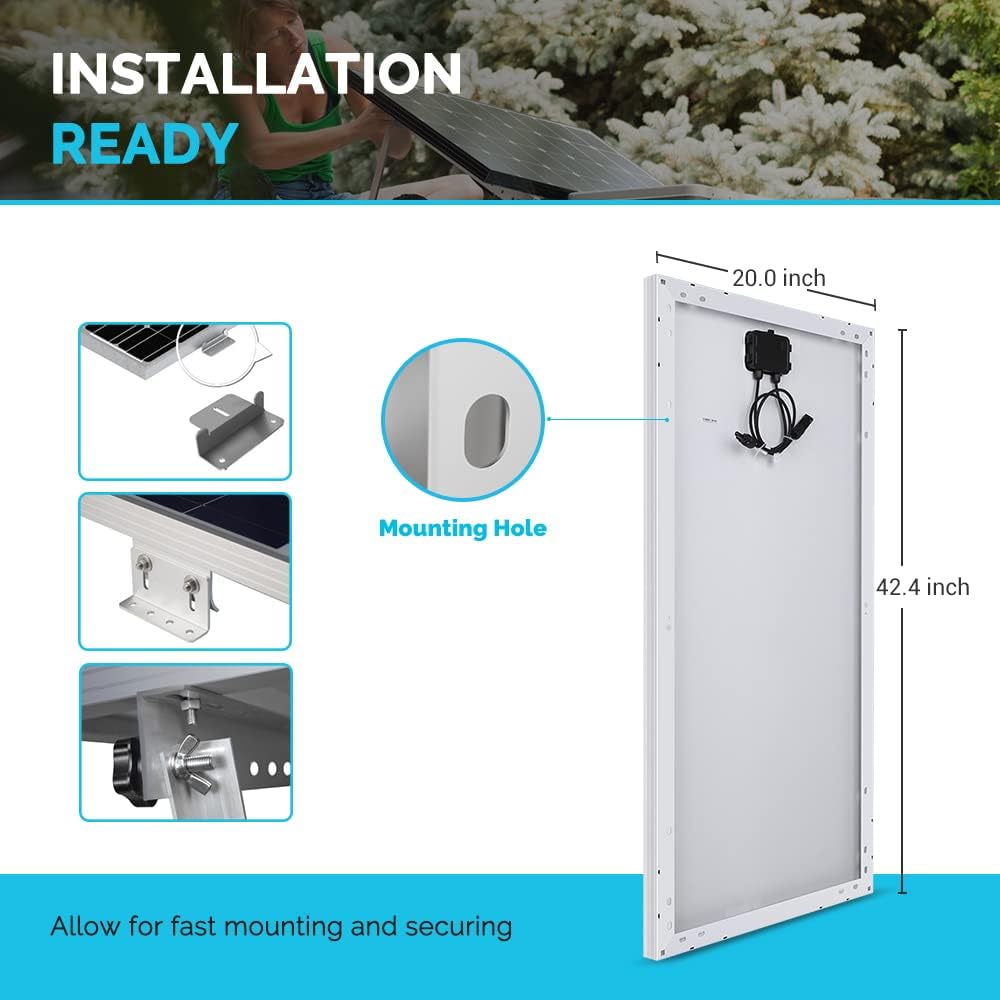 12 Volt 100 Watt Monocrystalline Solar Panel B570