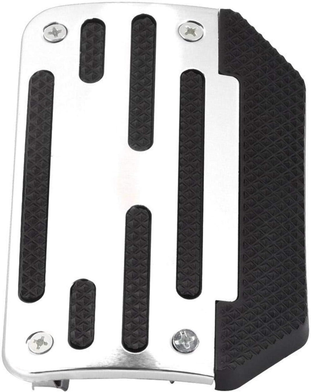 Silver Alloy Nonslip Brake Pedal Cover Accelerator Pad Pack of 2 K249