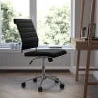 Black LeatherSoft Executive Swivel Office Chair X779567