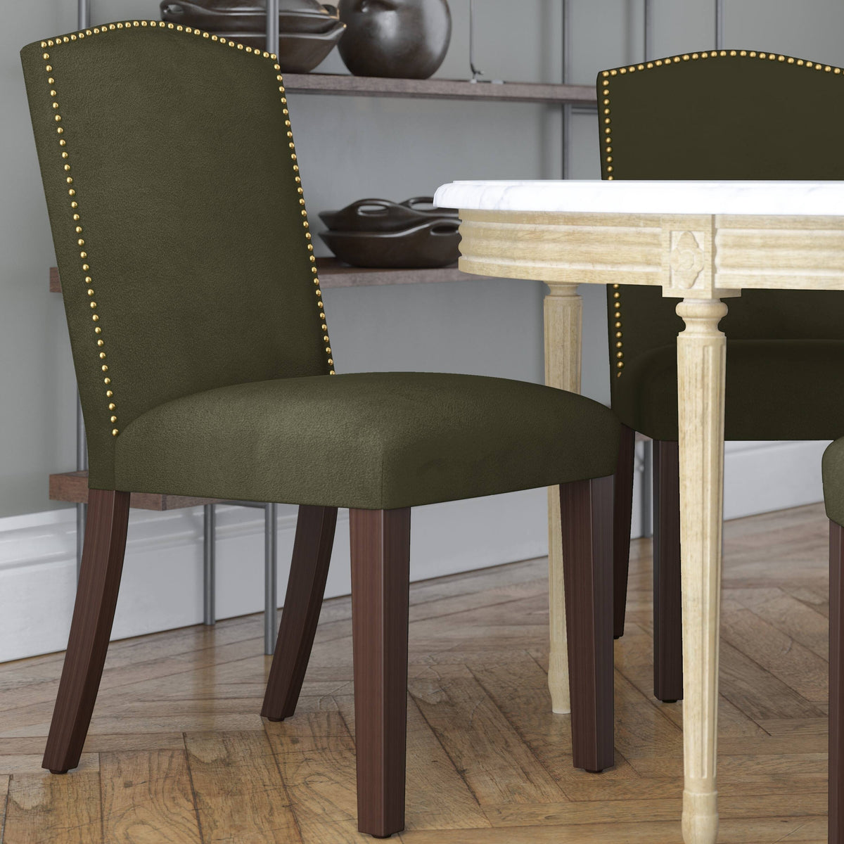 Regal Velvet Moss Dining Chair T75782