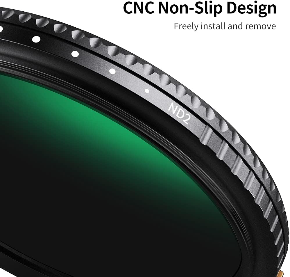 67mm Variable ND Filter ND2-ND400 with Multi-Layer Coatings AGC Glass Adjustable Neutral Density Filter B932174