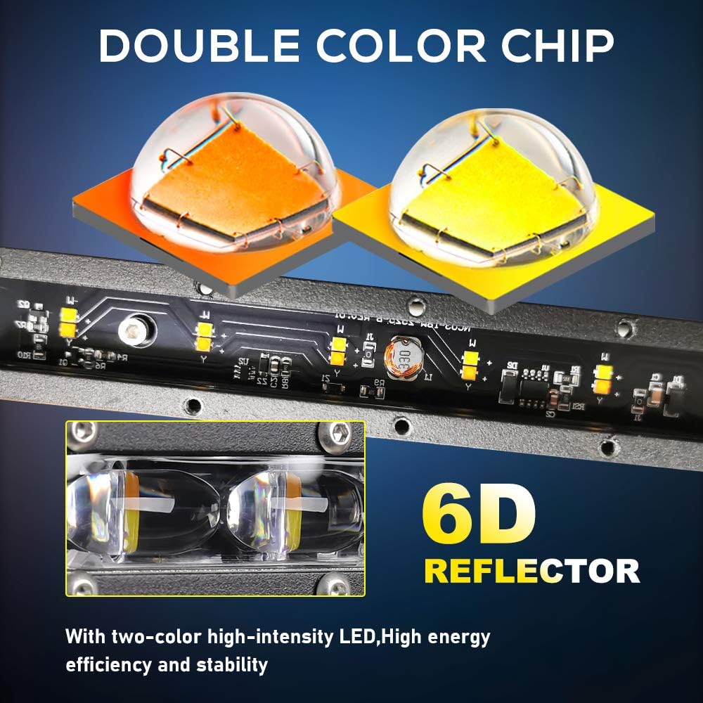 26 inch Slim Single Row LED Light Bar with Mounting Brackets Y3801