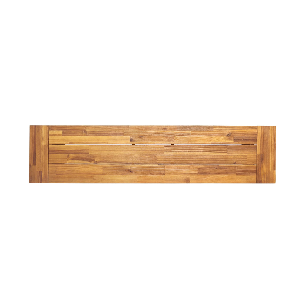 Acacia Wood Outdoor Benches Set of 2 L545572
