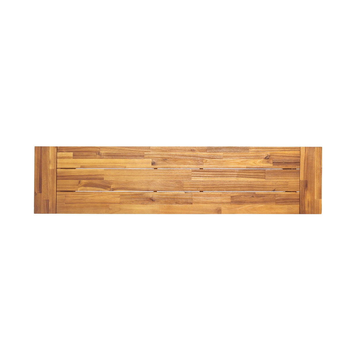 Acacia Wood Outdoor Benches Set of 2 L545572