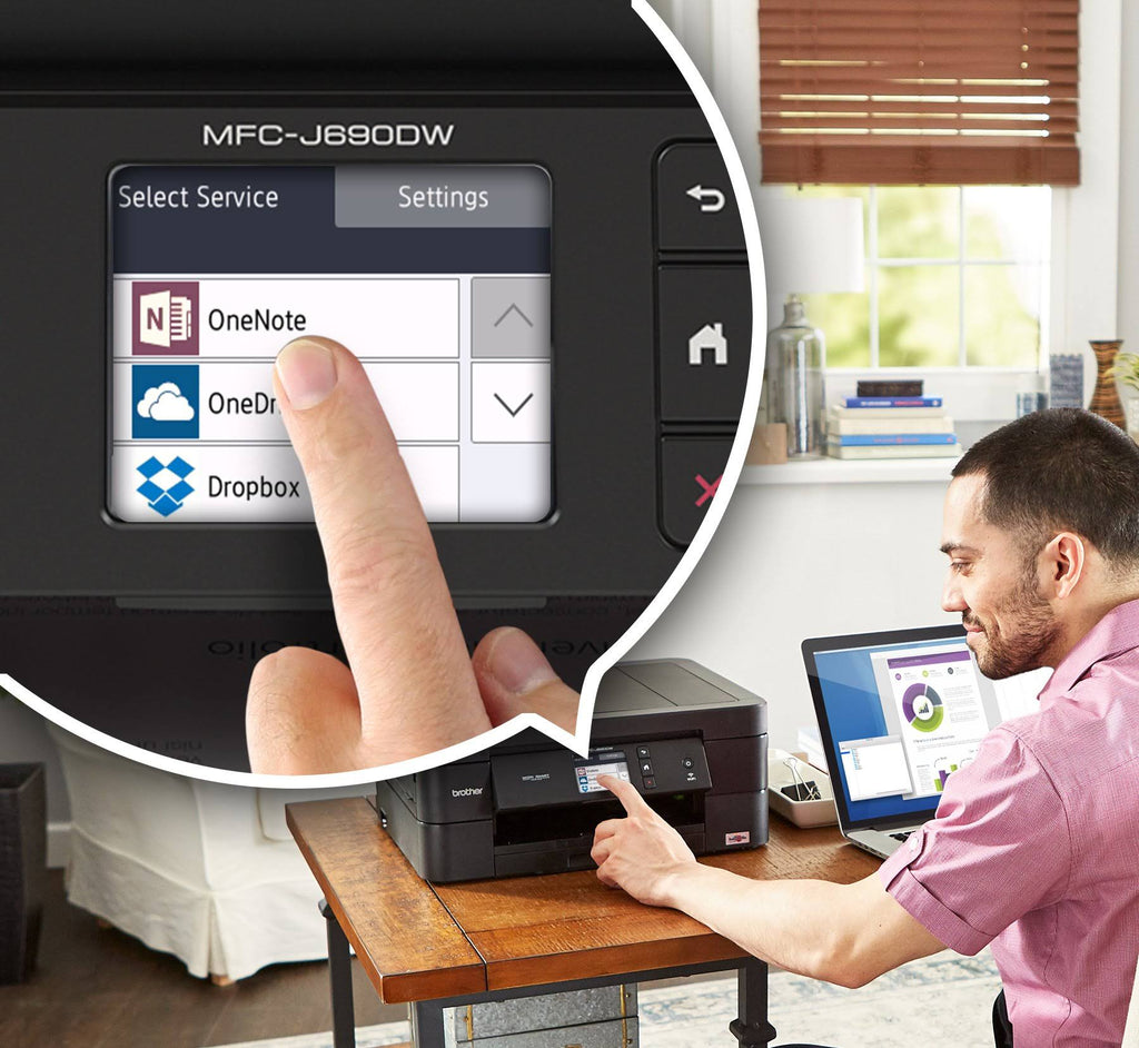 Black Wireless All-in-One Inkjet Printer T867328