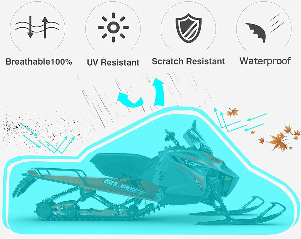 Waterproof Snowmobile Cover Fit up to 115 L22770
