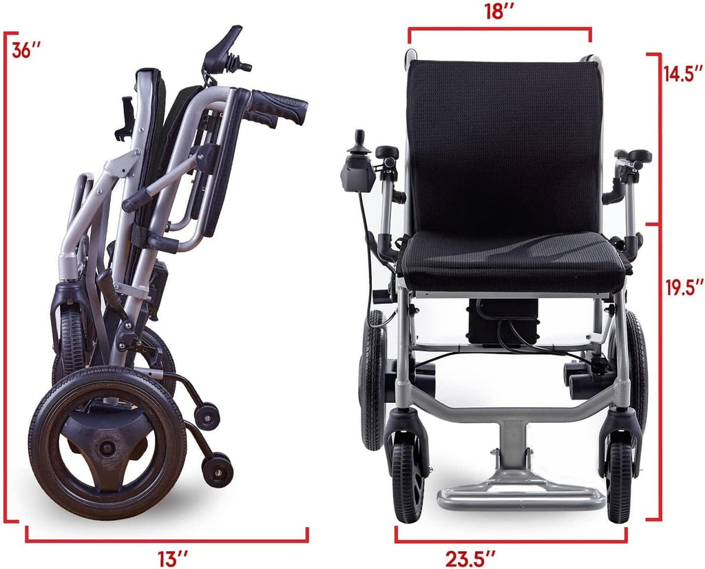 Heavy Duty Lightweight Foldable Dual Motor Electric Wheelchair I85431