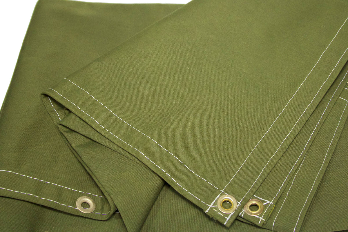 Green Polyester Canvas Tarp O795761