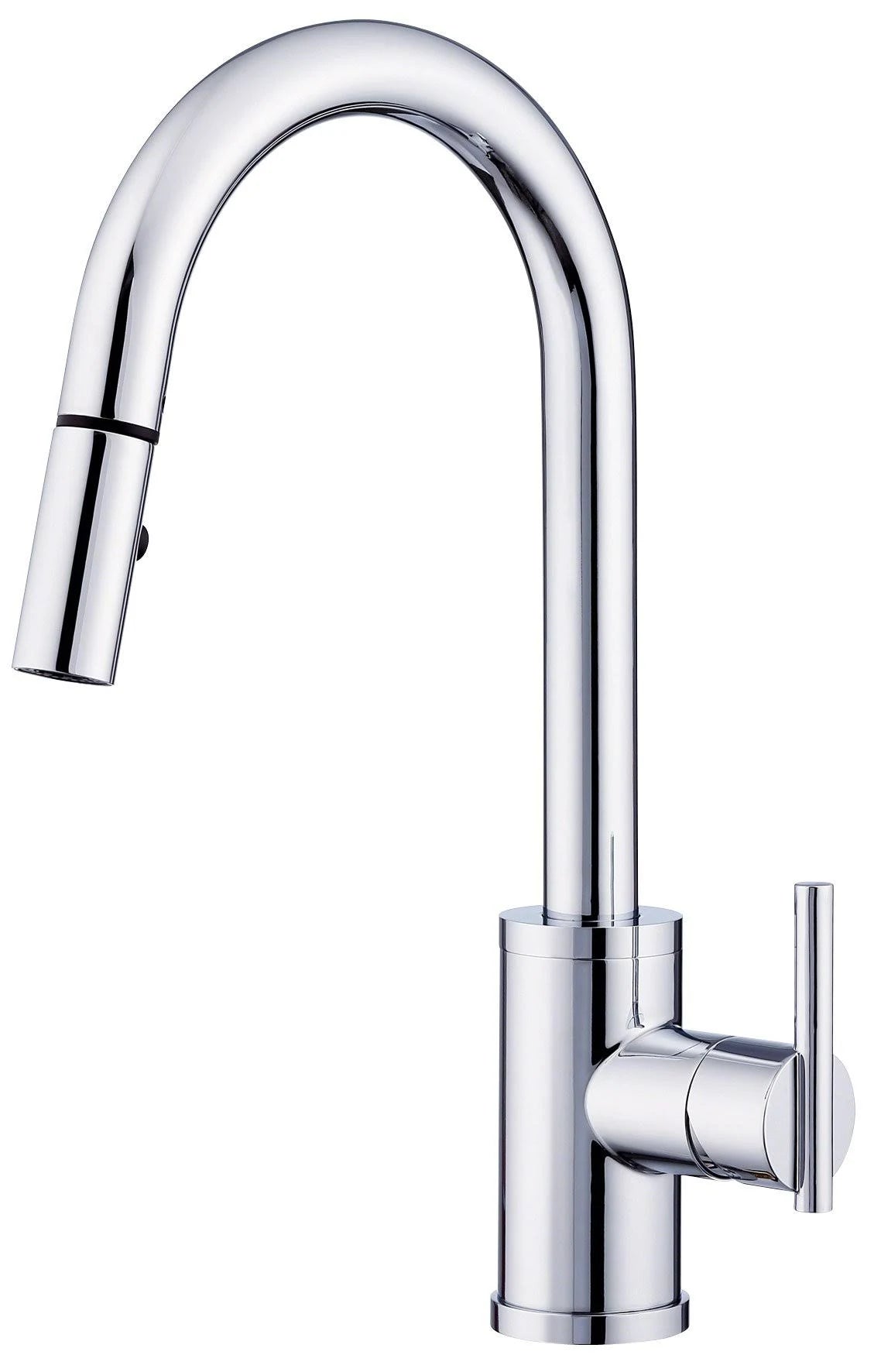 Chrome Pull Down Single Handle Kitchen Faucet U93245