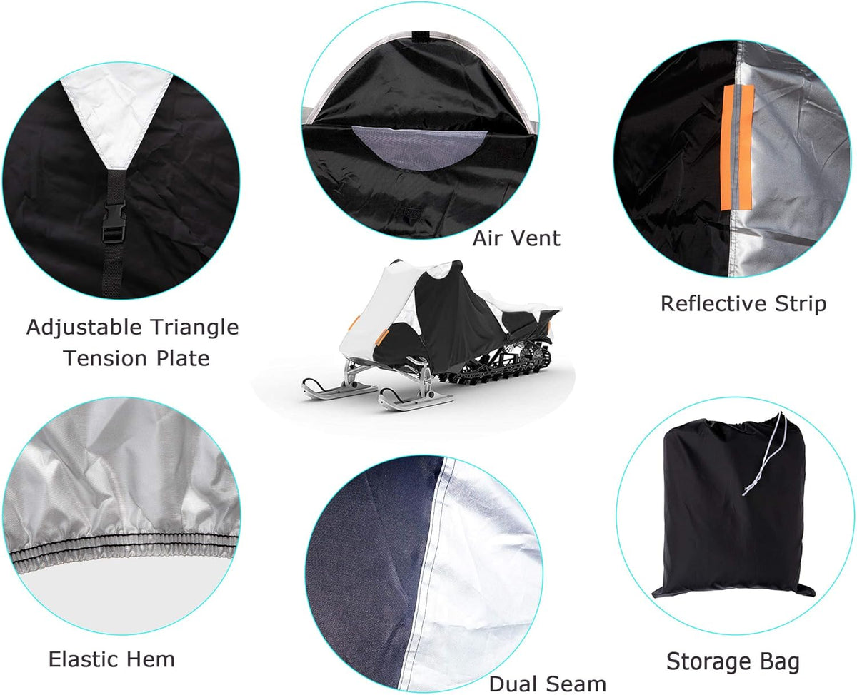 Waterproof Snowmobile Cover Fit up to 115 L22770