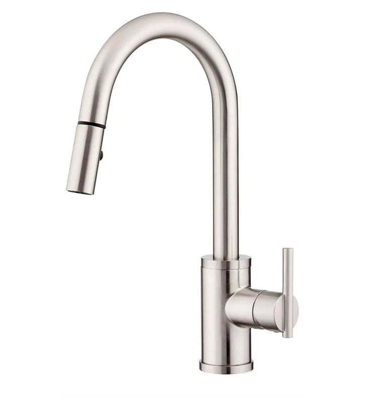 Chrome Pull Down Single Handle Kitchen Faucet U93245