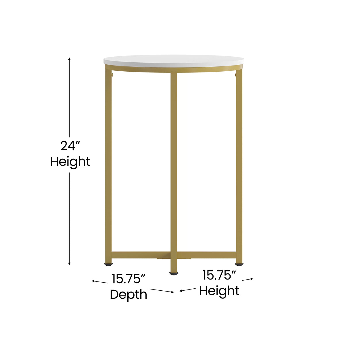 White Laminate 3 Piece Coffee and End Table Set C454262