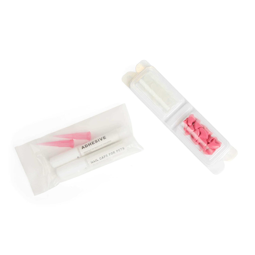 Clear Pink Cat Nail Caps W760