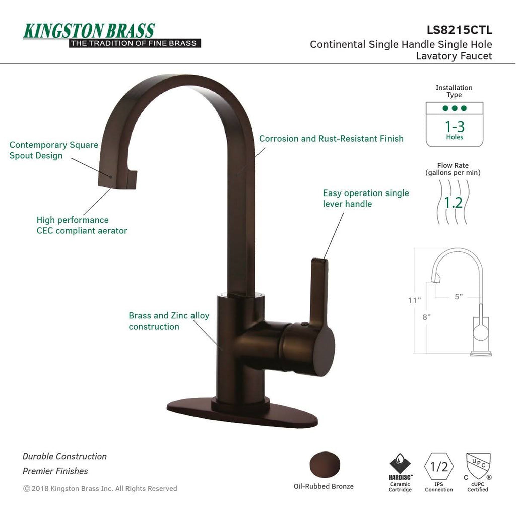 Polished Chrome Single-Handle Bathroom Faucet O701