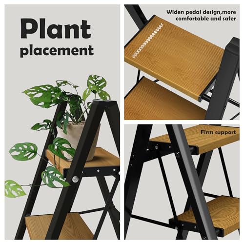 Aluminum Lightweight Folding 2 Step Ladder 330lbs Capacity H886