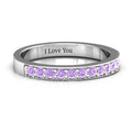 Half Eternity Birthstone Ring Y35812