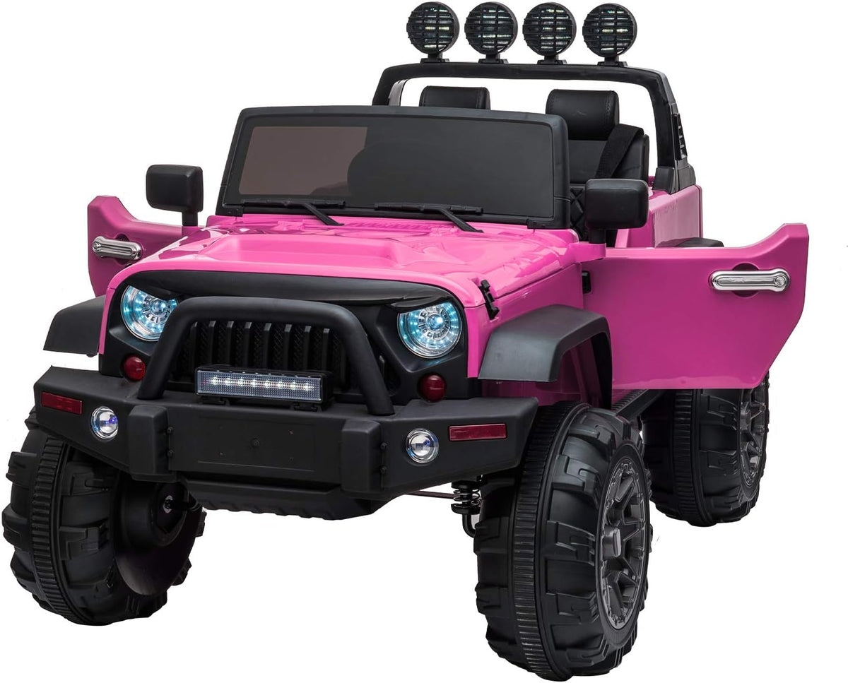 12V Kids Ride On Cars Truck with Remote Control Orange S34338