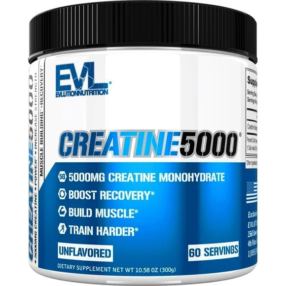Creatine Monohydrate Powder 5000mg Unflavored 60 Servings F6312