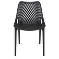 Black Stacking Patio Dining Chair (Set of 2) O344