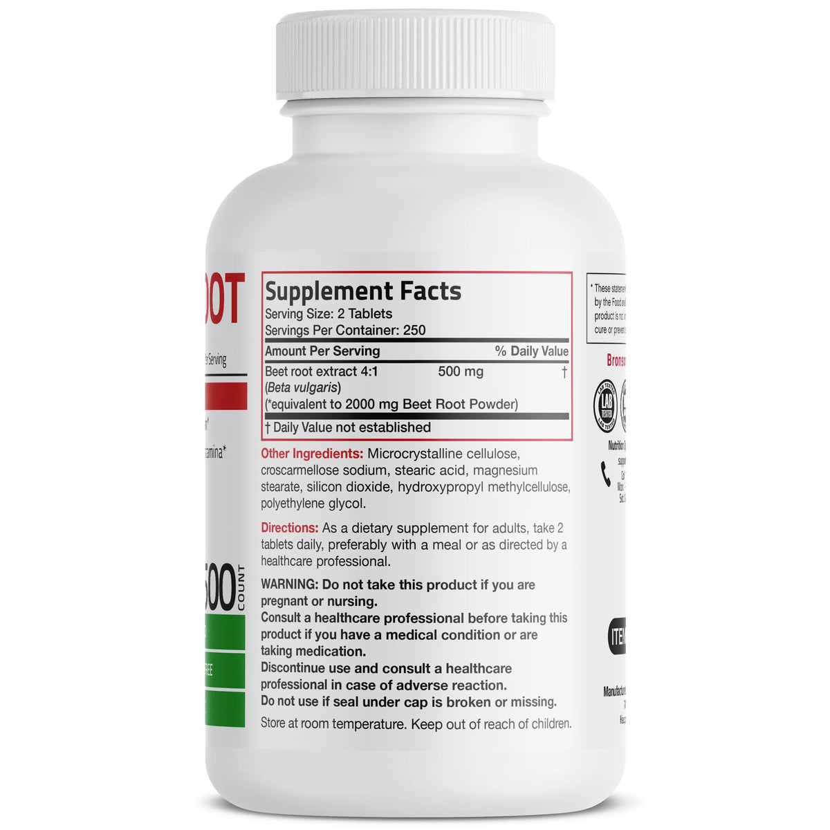 Beet Root 2000mg Vegetarian Tablets R913928