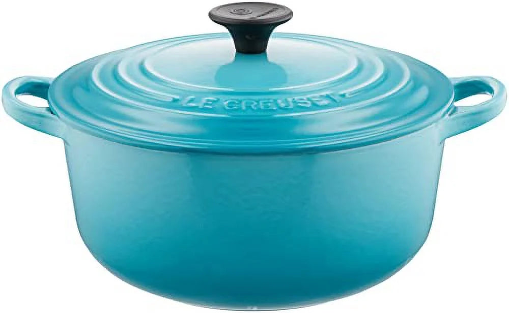 Caribbean Blue Cast Iron Enamel Pot 20 cm J7255