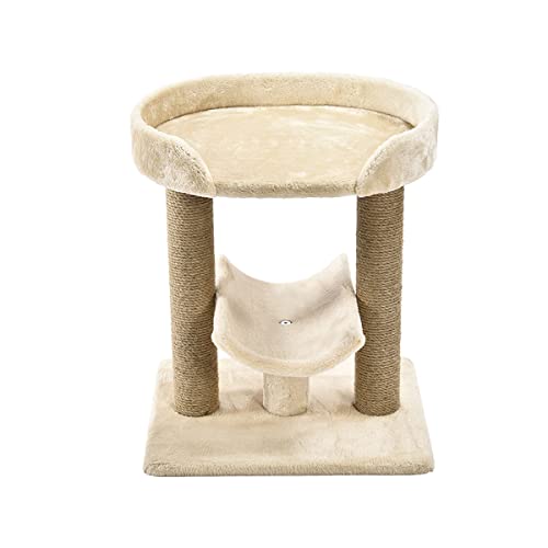 Cat Condo Tower with Hammock Bed and Scratching Post Y1711