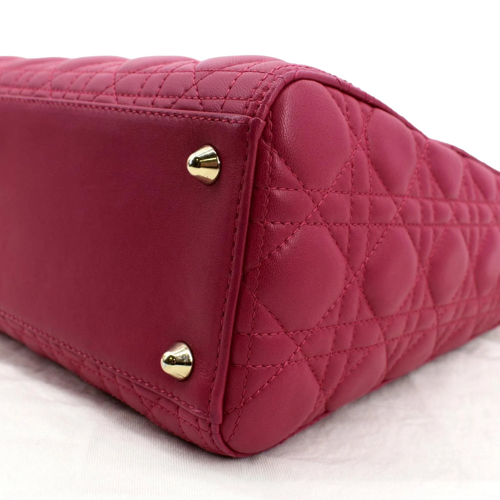 Pre-owned Pink Lambskin Shoulder Bag D41222