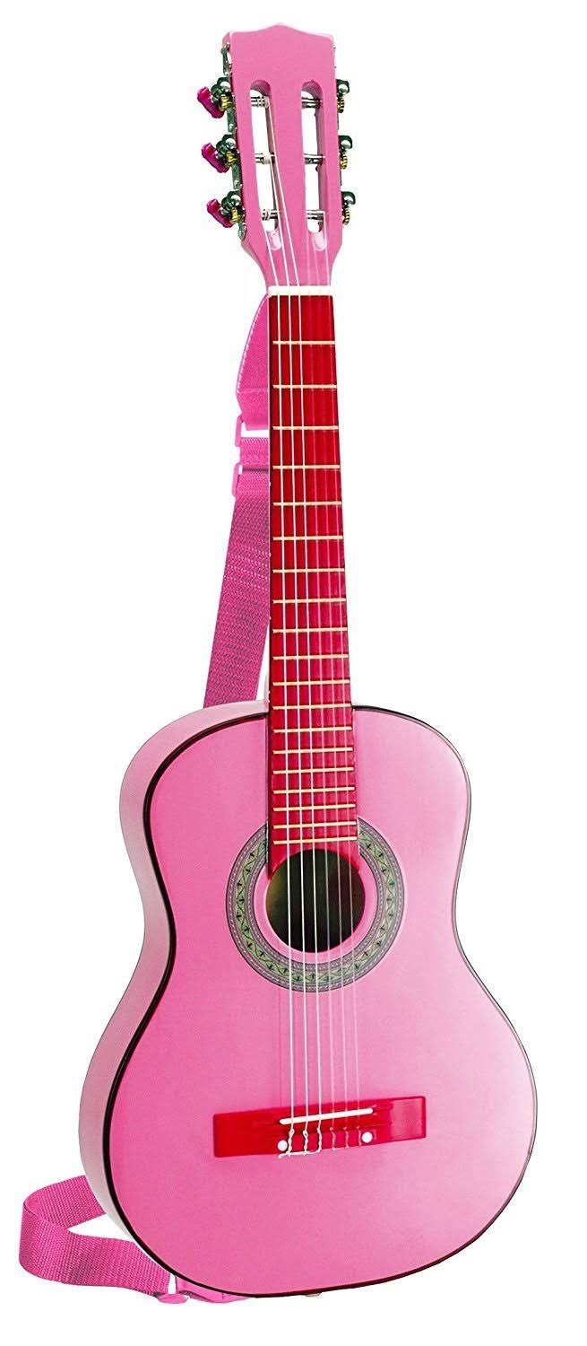 Pink Wood Guitar 75 cm U141