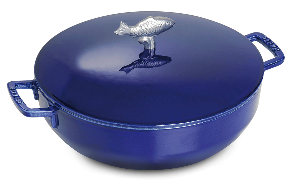 4.7L Dark Blue Bouillabaisse Pot S456