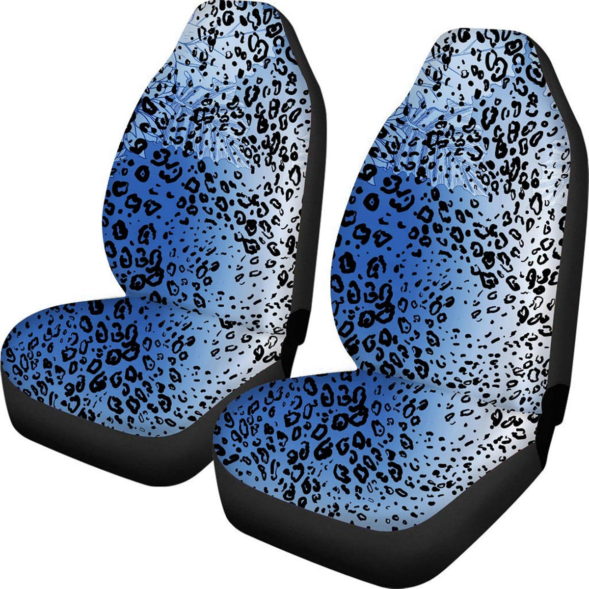 Leopard Print Car Seat Covers, Pack of 2 E7560