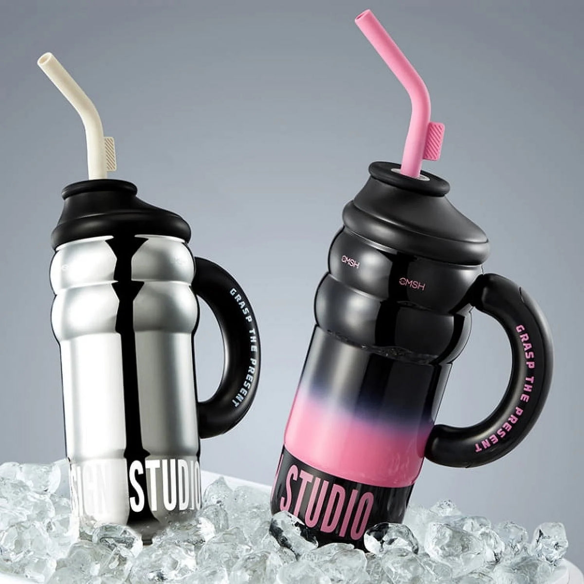 40 oz Stainless Steel Tumbler with Handle V742