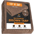 Brown Poly Tarps Case of 6 C4497